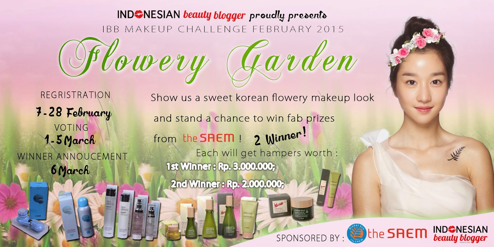 http://indonesianbeautyblogger.com/2015/02/ibb-make-up-challenge-february-flowery-garden/
