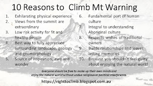 10 reasons to Climb Mt Warning