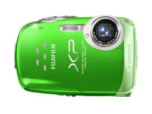 Fujifilm FinePix XP10 12 MP Waterproof Digital Camera with 5x Optical Zoom and 2.7-Inch LCD (Green)