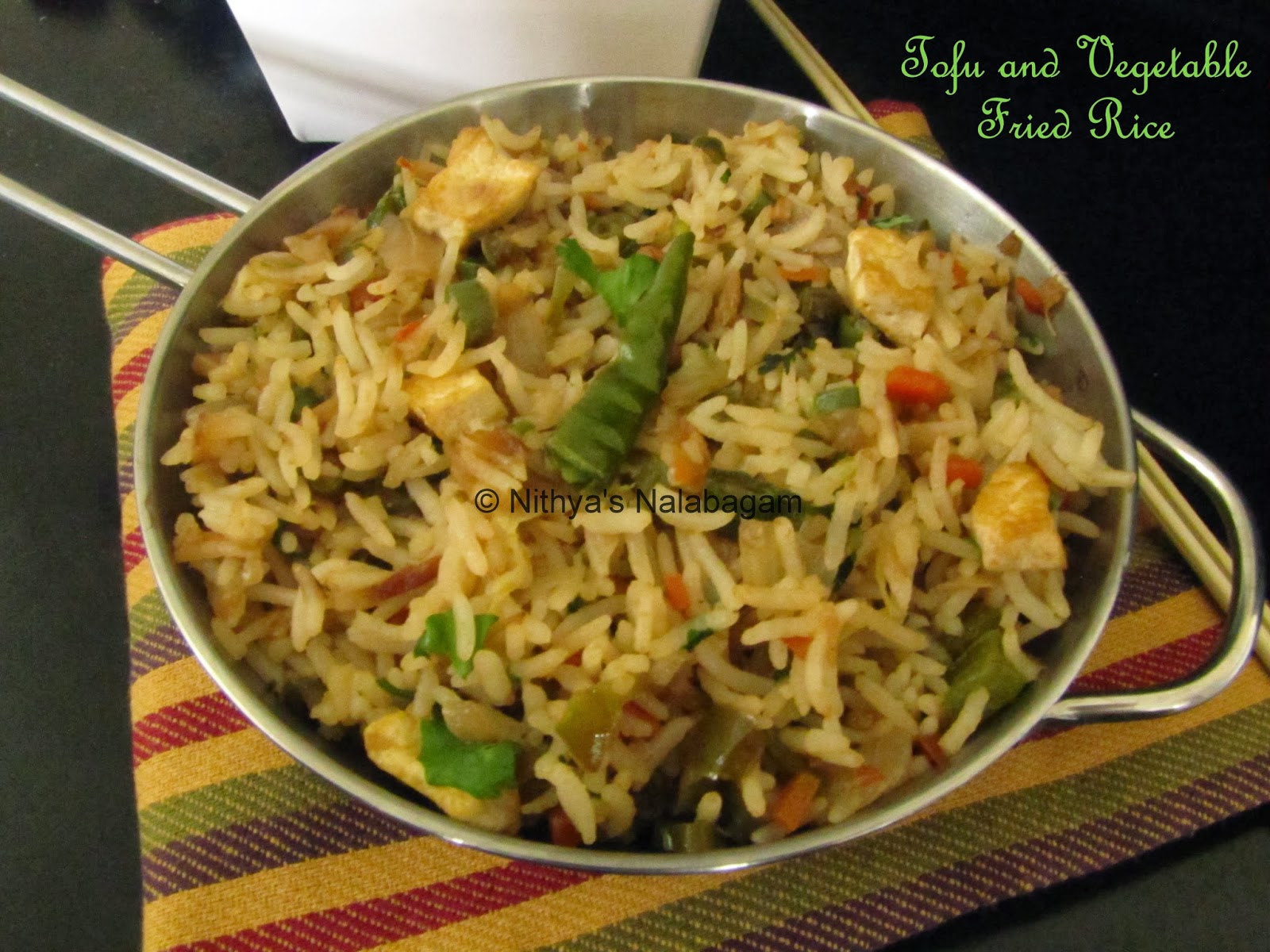 Tofu Fried Rice | Easy Lunch box Recipe |Nithya's Nalabagam