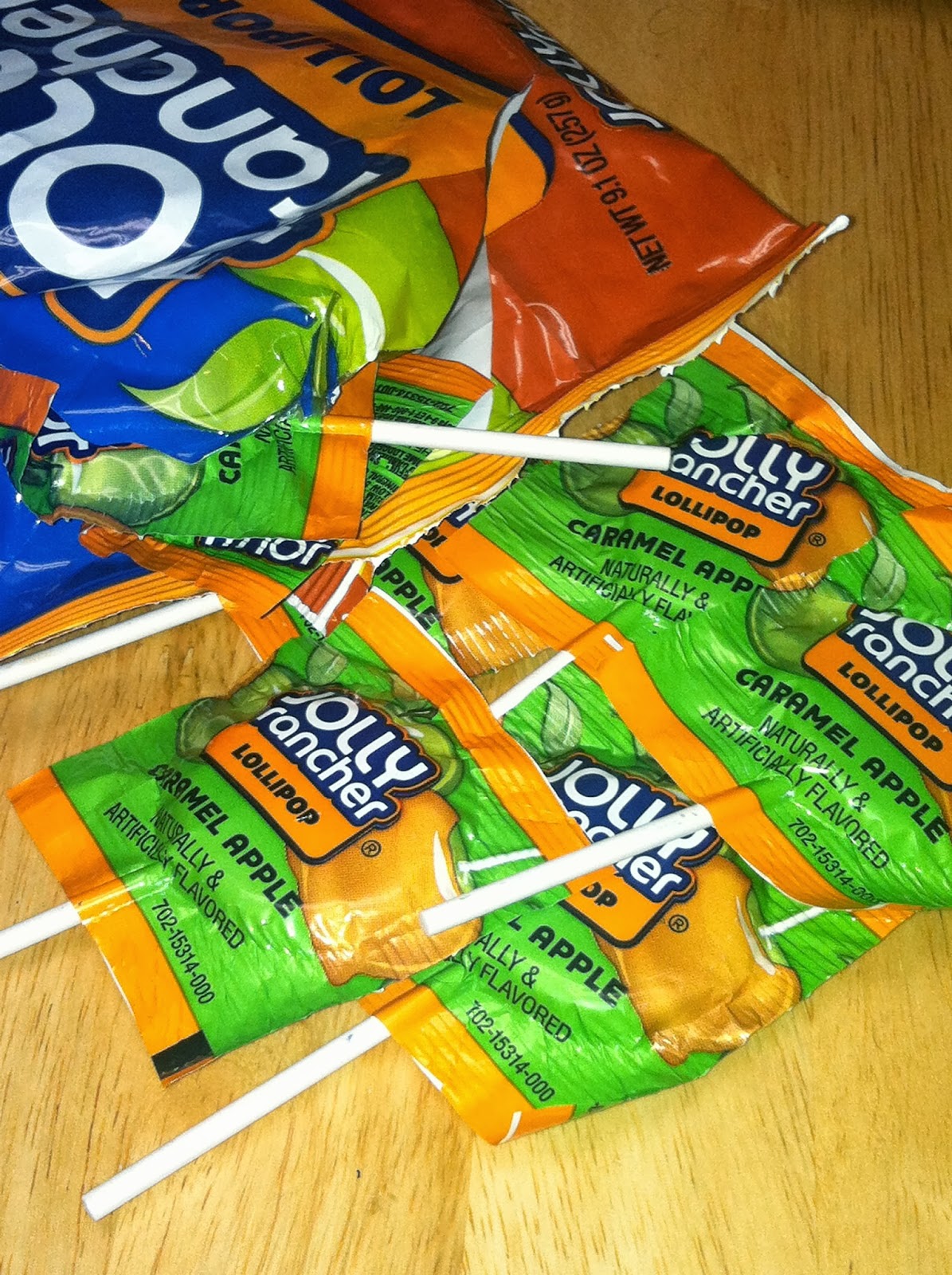 The Holidaze Jolly Rancher Caramel Apple Lollipops