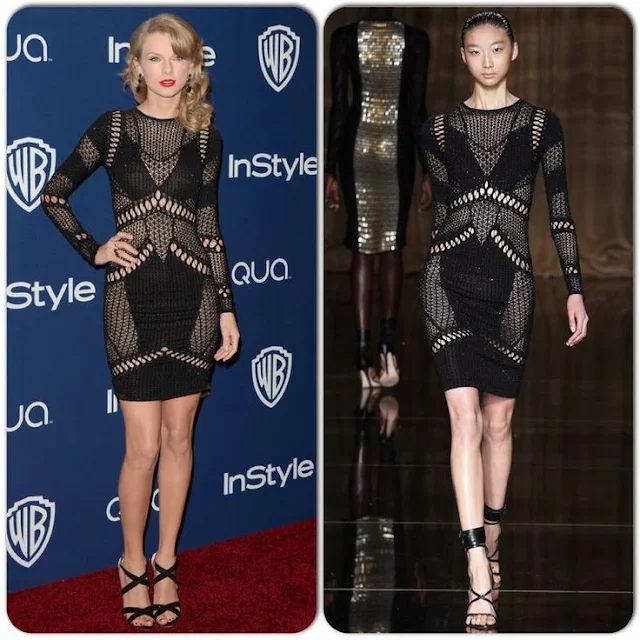 Taylor Swift in Julien Macdonald – InStyle and Warner Brothers Golden Globes Awards Party