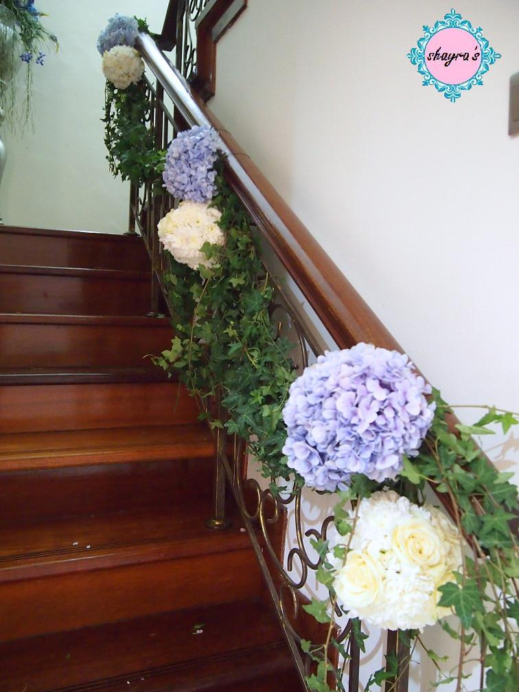 Flora by Shayra Fresh Flowers Staircase Decor