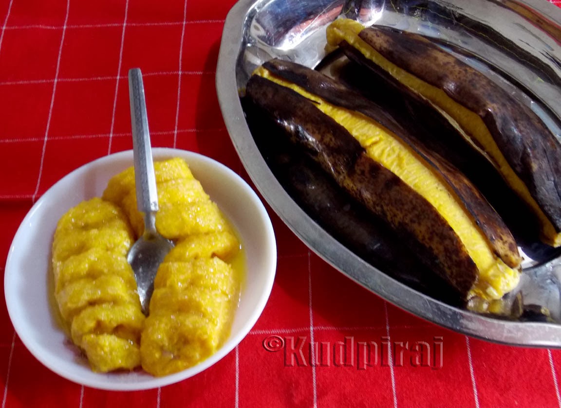 Kudpiraj's Garam Tawa Steamed Banana