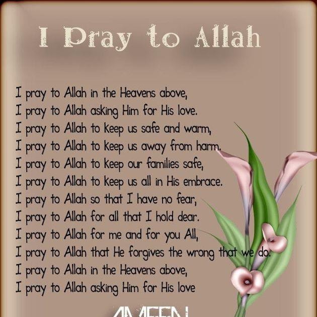 I PRAY TO ALLAH Best Right Way