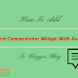 How To Add Recent Commentator Widget With Avatar To Blogger Blog