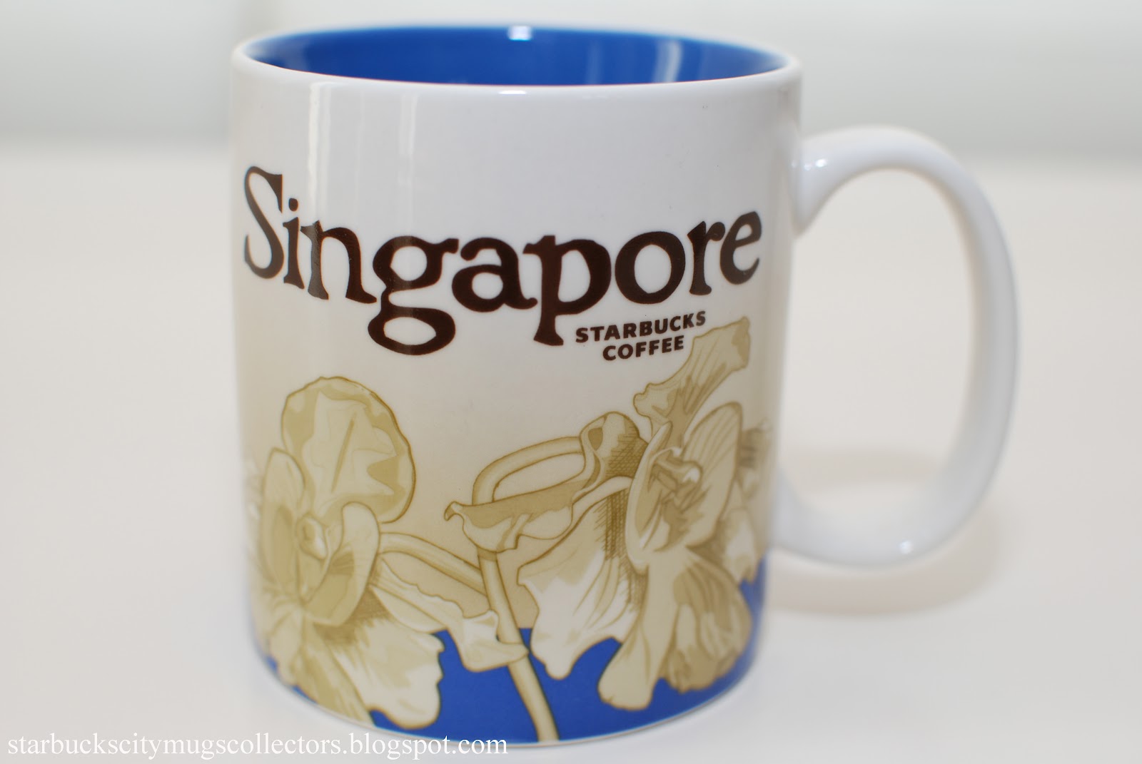 Starbucks City Mugs SINGAPORE BLUE ICON MUG