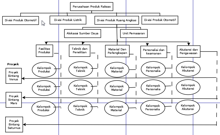 Contoh Perusahaan Dengan Struktur Organisasi Matriks