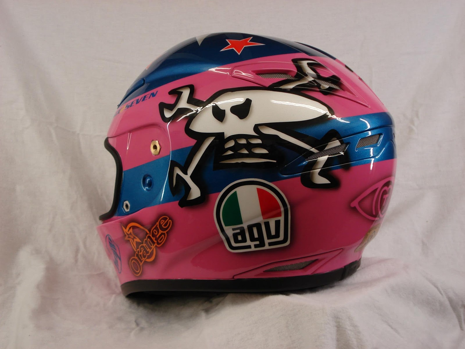 Racing Helmets Garage Agv GPTech G.Martin "pink" 2012 by 3six2seven