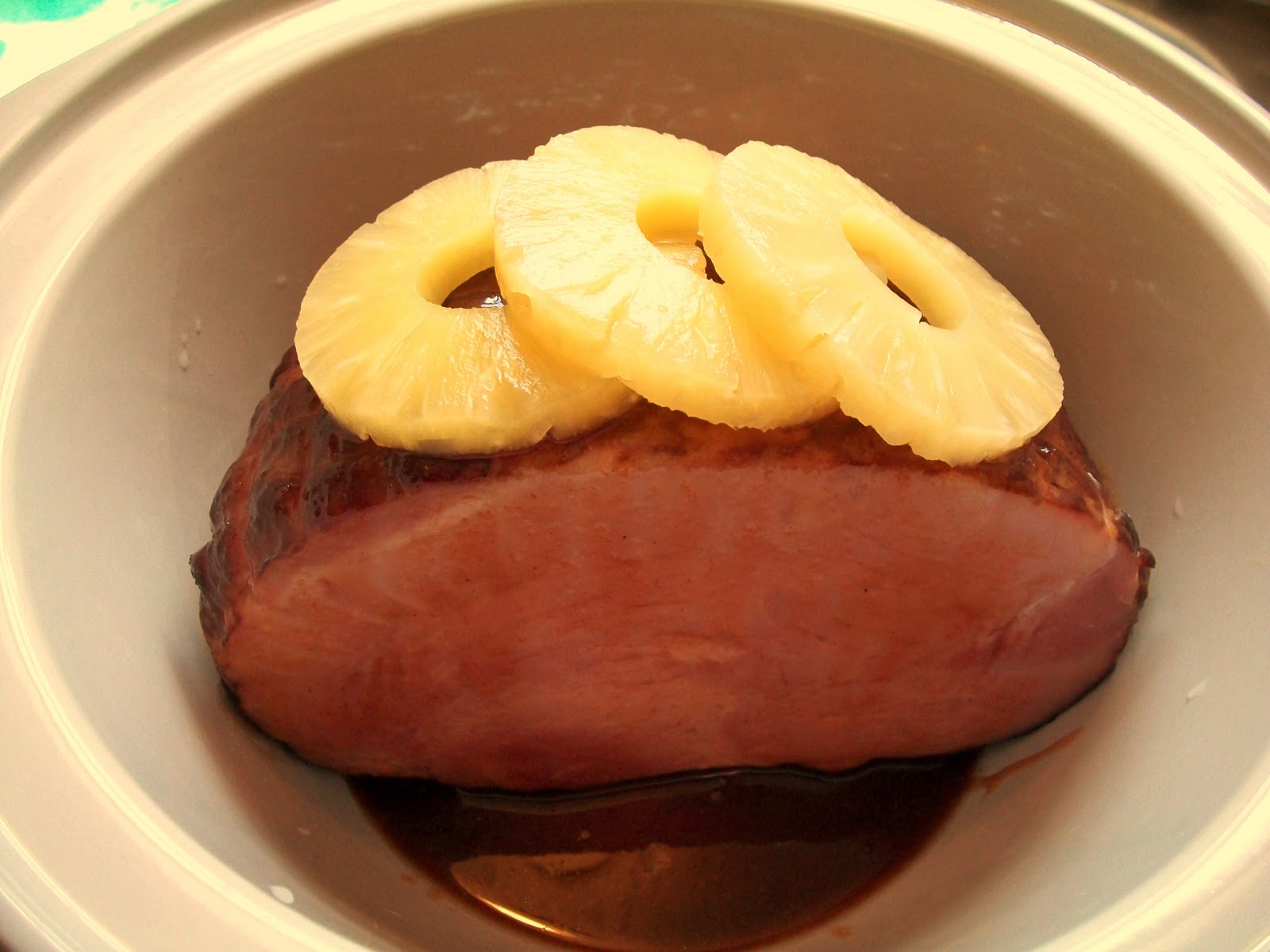 My Kind of Cooking Slow Cooker Honey BBQ Ham