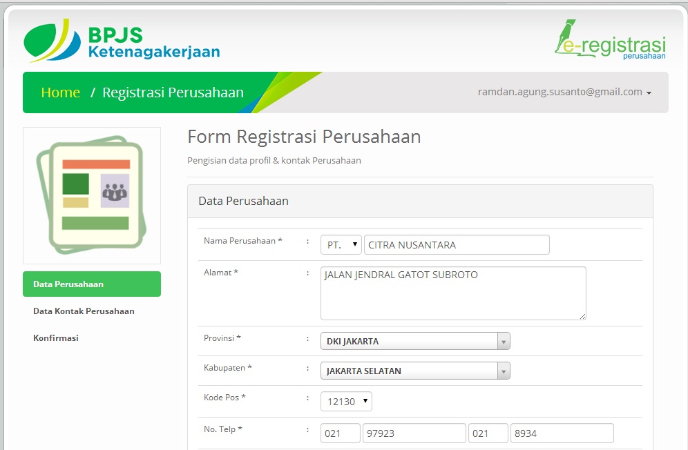 TUTORIAL CARA DAFTAR BPJS KETENAGAKERJAAN PERUSAHAAN ...