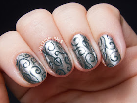 Wrought iron scrolls by @chalkboardnails