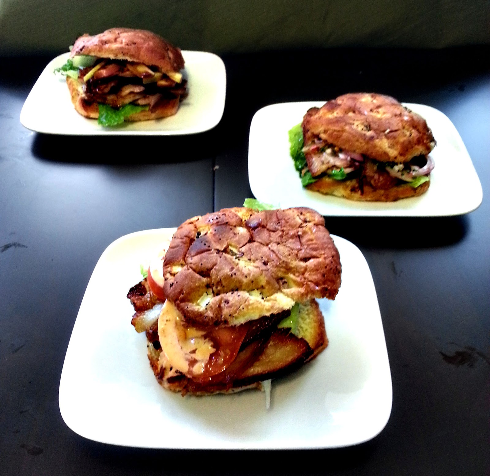 Crispy pork belly sandwich Cherry on my Sundae