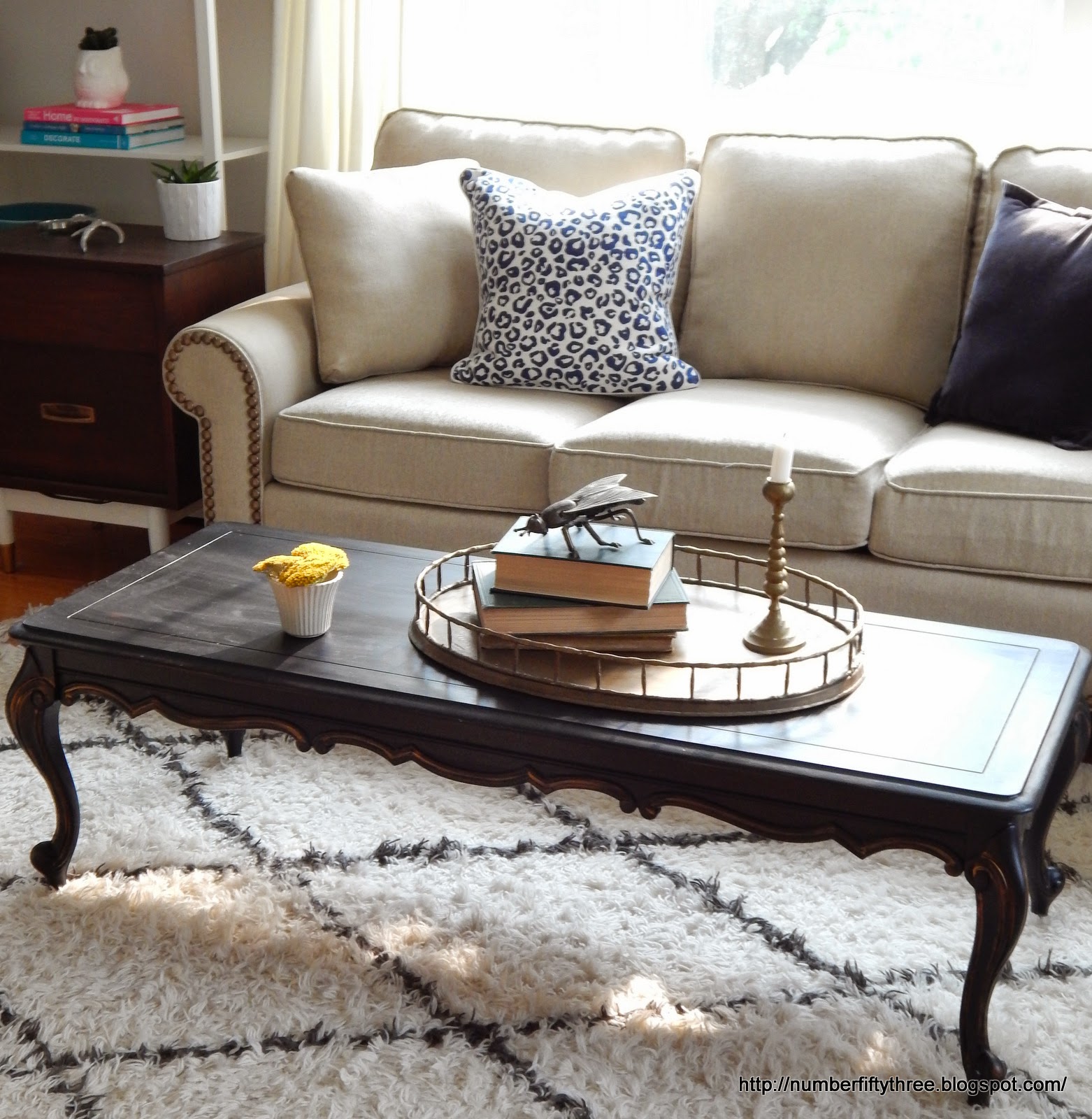 Number Fifty-Three: Classic Black & Gold Coffee Table