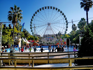 Feria del Hielo en la navidad 2011 de Sevilla, pista de patinaje