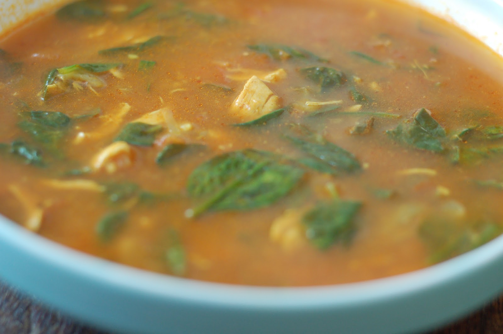 how to eat properly south indian style chicken, spinach and tomato soup