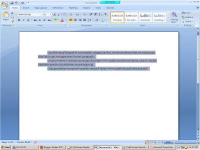 MS Word | Cara Membuat Paragraf 2 MS Word | Cara Membuat Paragraf