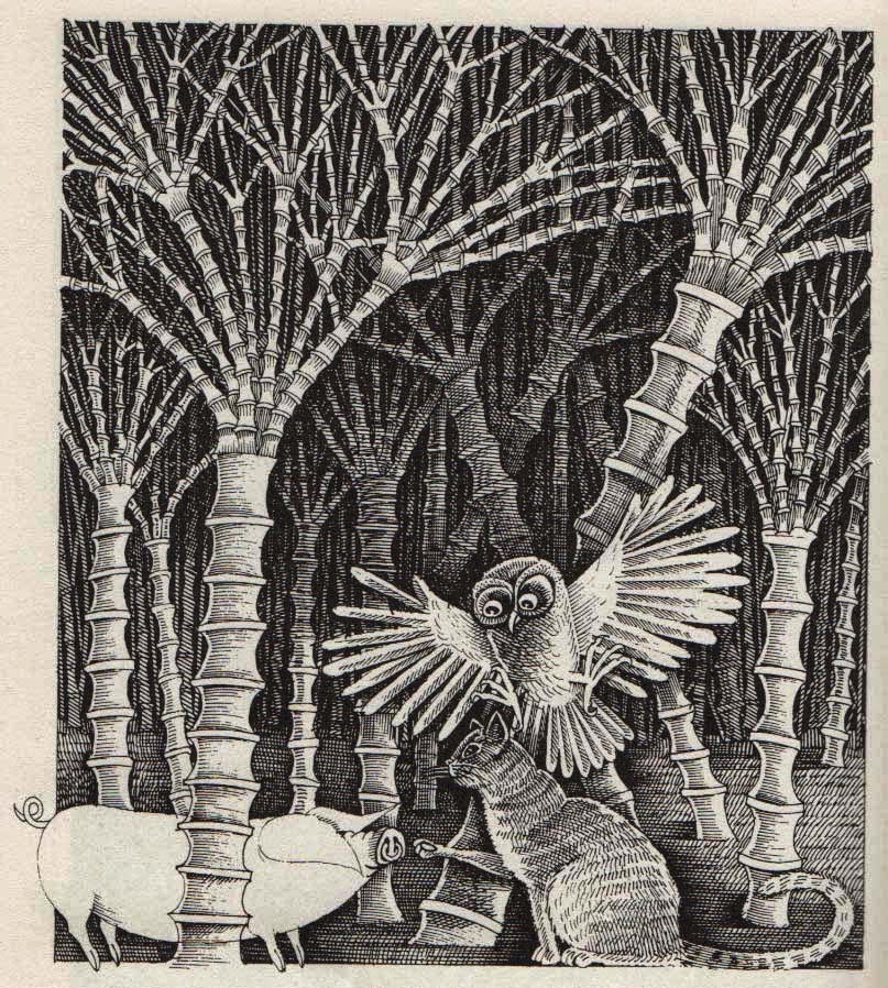 John Vernon Lord The Owl and the Pussycat with the pig