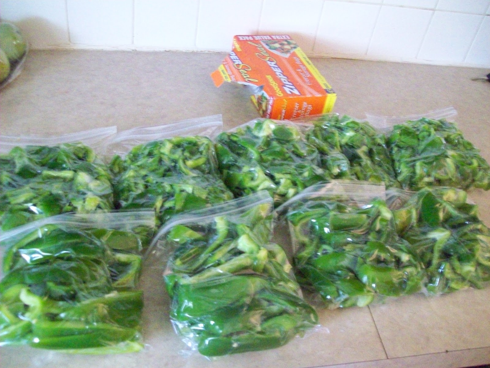 Building Food Storage and Using It Freezing Bell Peppers