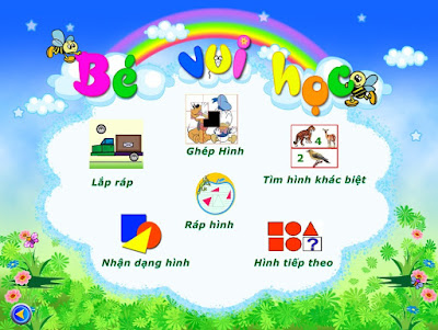 Là một phần mềm dành cho các bé từ 3 - 6 tuổi, gồm các trò chơi nâng cao nhận thức được chia theo 5 chủ đề với phương châm: “Học mà Chơi, Chơi mà Học 