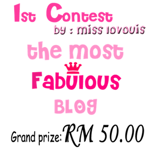 ' Contest The MOST Fabulous Blog by Miss Lovouis '