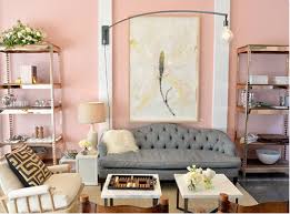 Salas en color rosa y gris - Colores en Casa