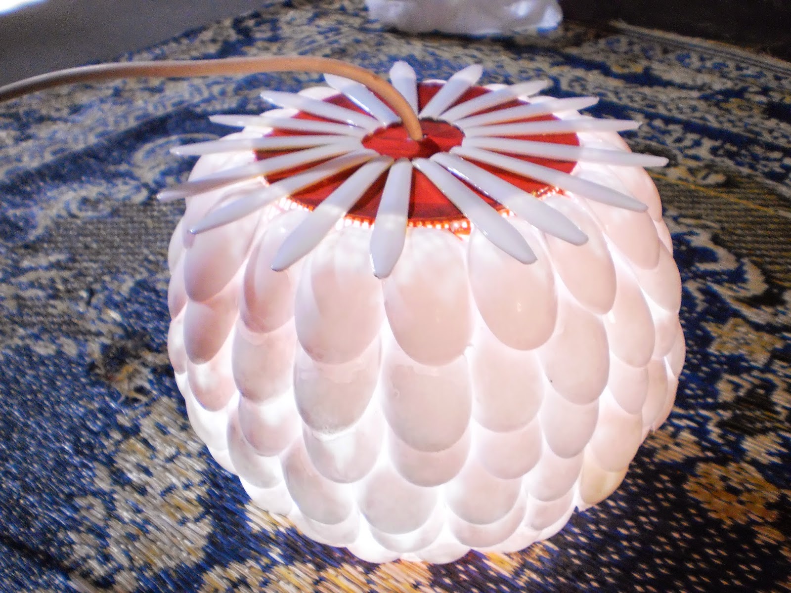 cara membuat kap lampu dari sendok plastik blogger