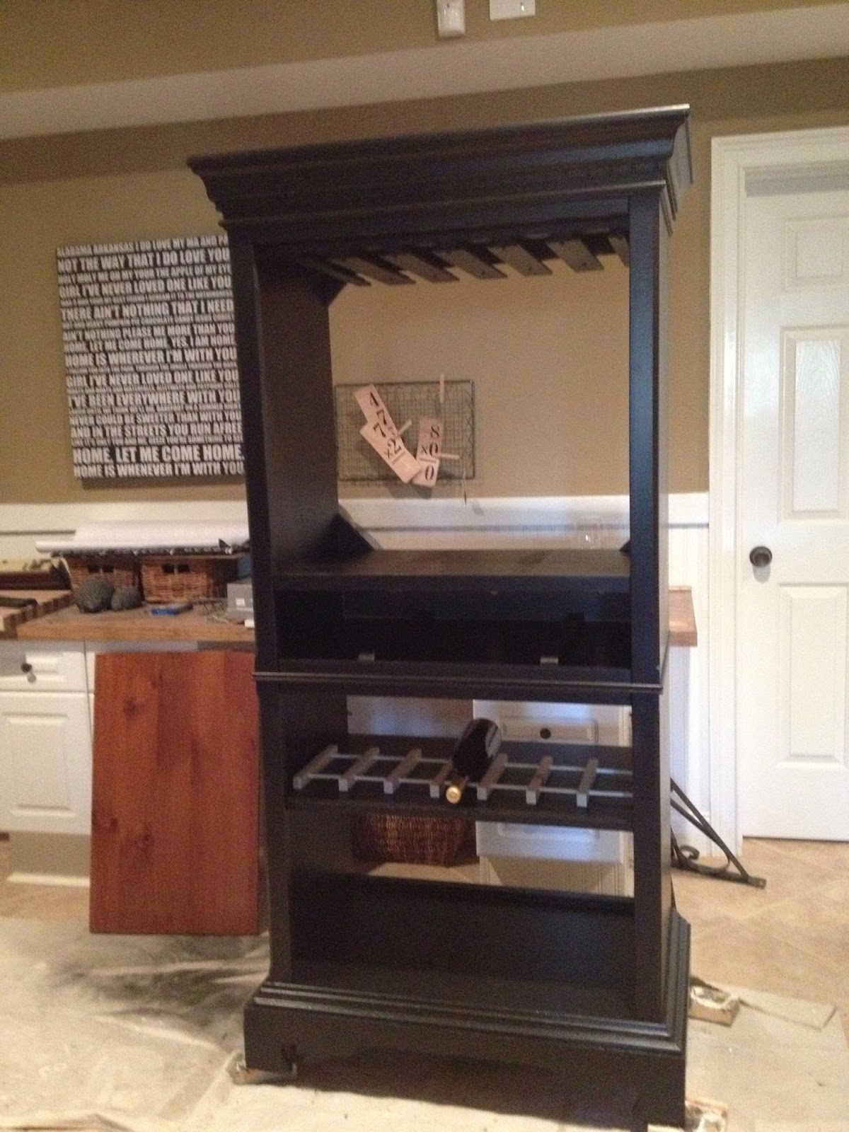 SensibleRedesign Tv into a Wine bar