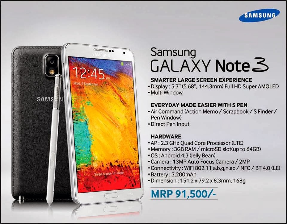 Samsung Galaxy Note 3 price in Nepal