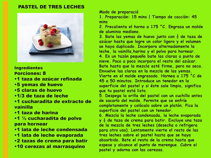 Pastel de 3 Leches