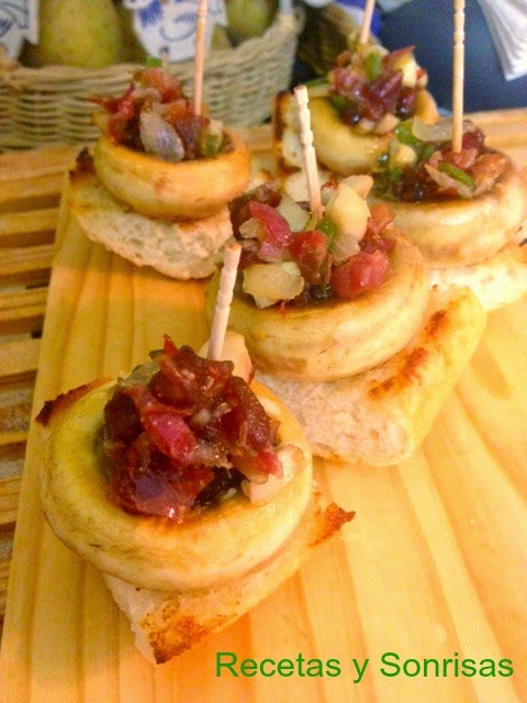 Champiñones Rellenos De Jamón Ibérico Y Dátil
