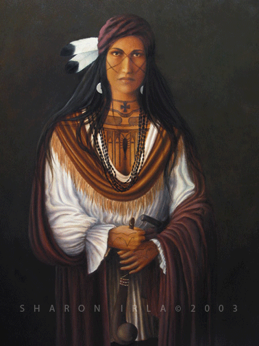 White Wolf : Sharon Irla - Award winning Cherokee artist.