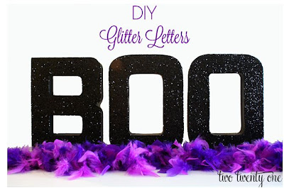 DIY Glitter Letters