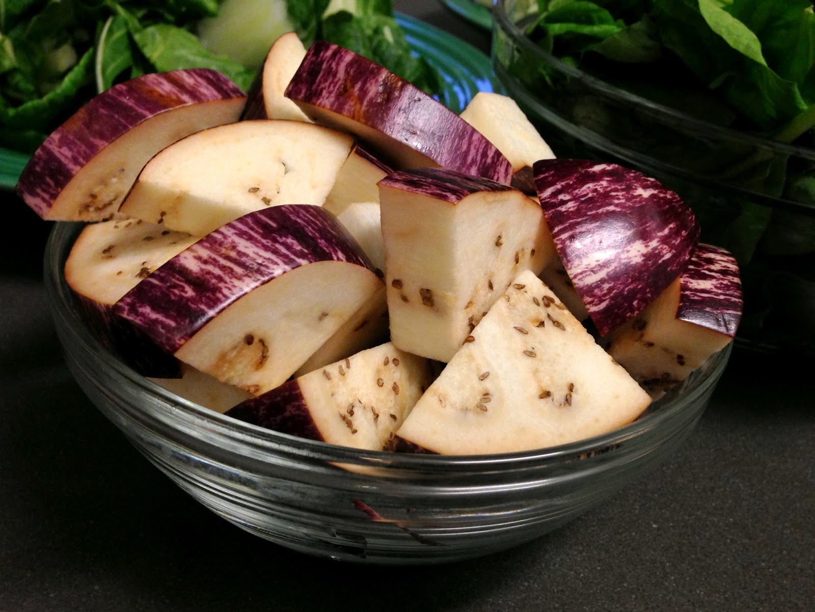 Eggplant, Bok Choy, Hen of the Woods Mushrooms Stir Fry Maithili Pradhan