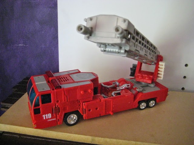 Transformer RID Fire Truck Convoy Optimus Prime Gun Weapon Part Piece 