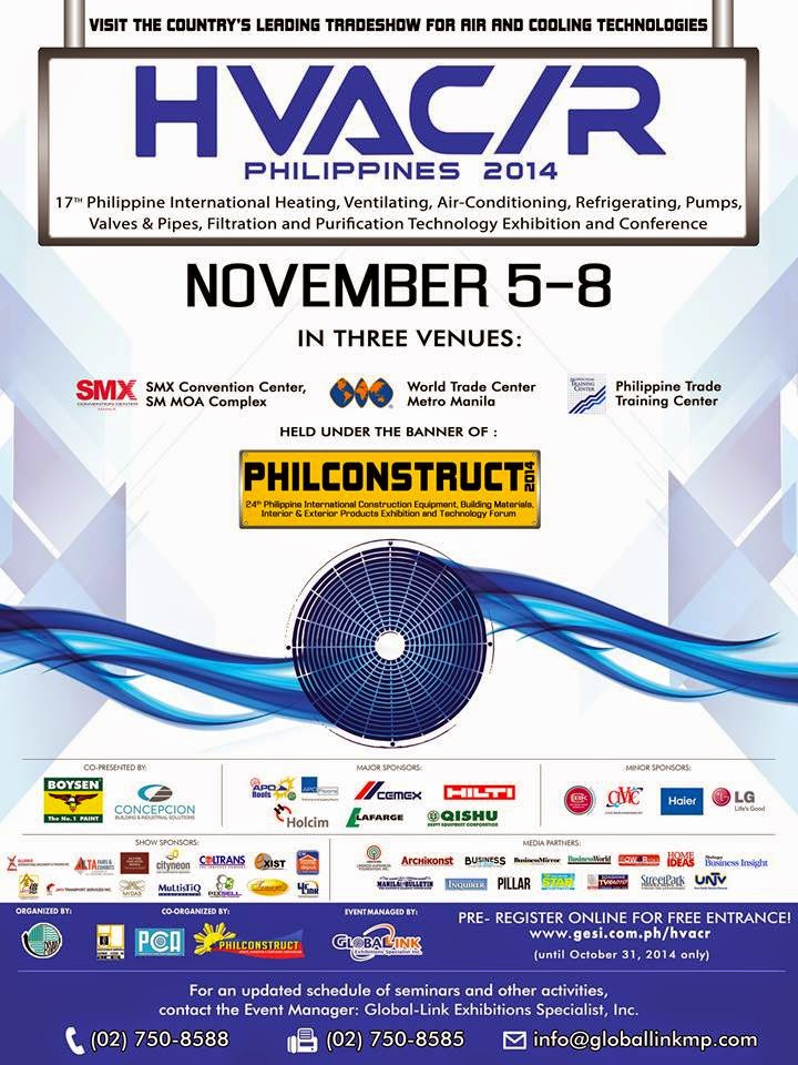 HVAC/R Philippines Expo Kicks Off this November