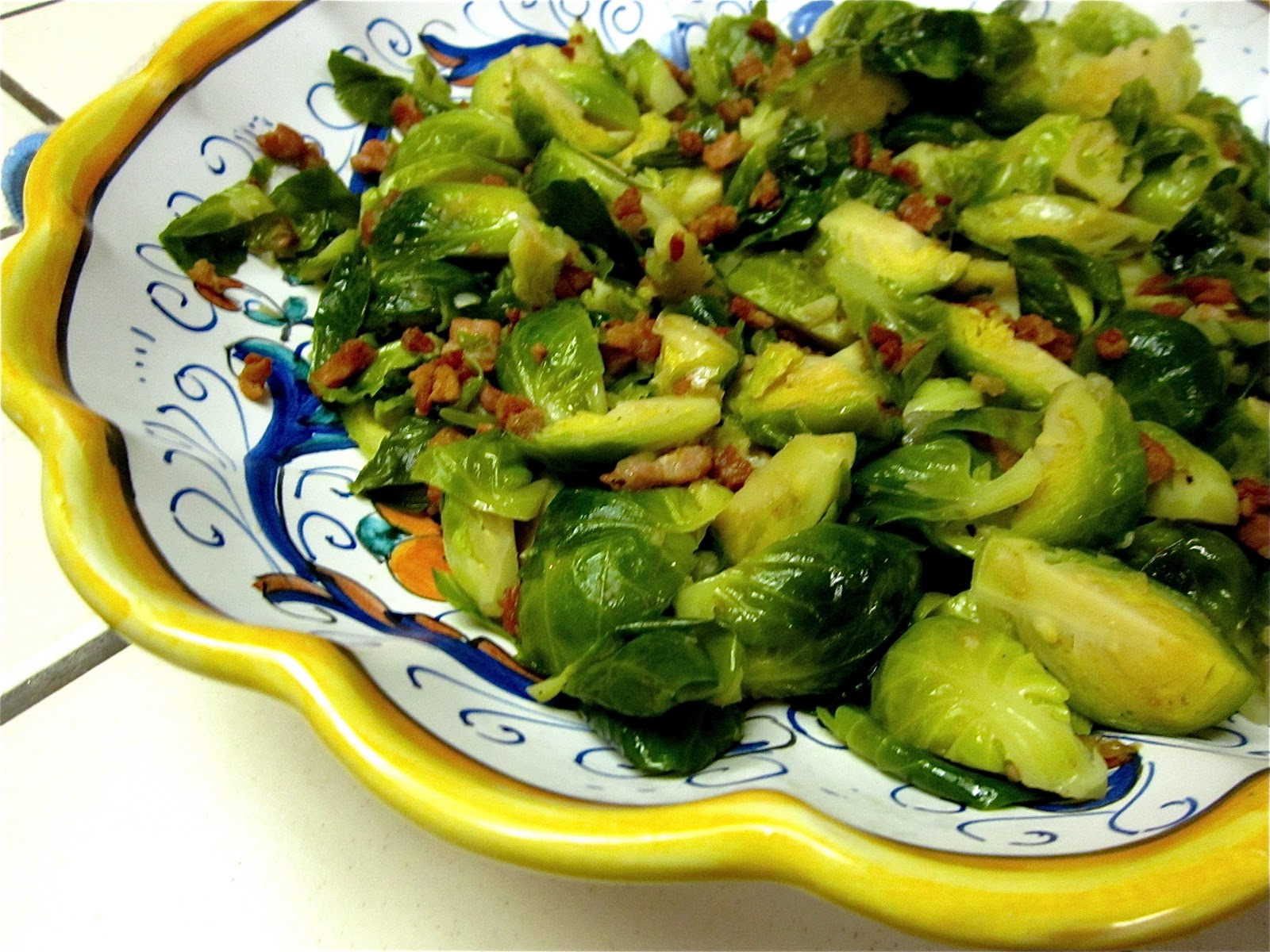 Pardon My Crumbs Recipe Brussels Sprouts, Crispy Pancetta & Shallots