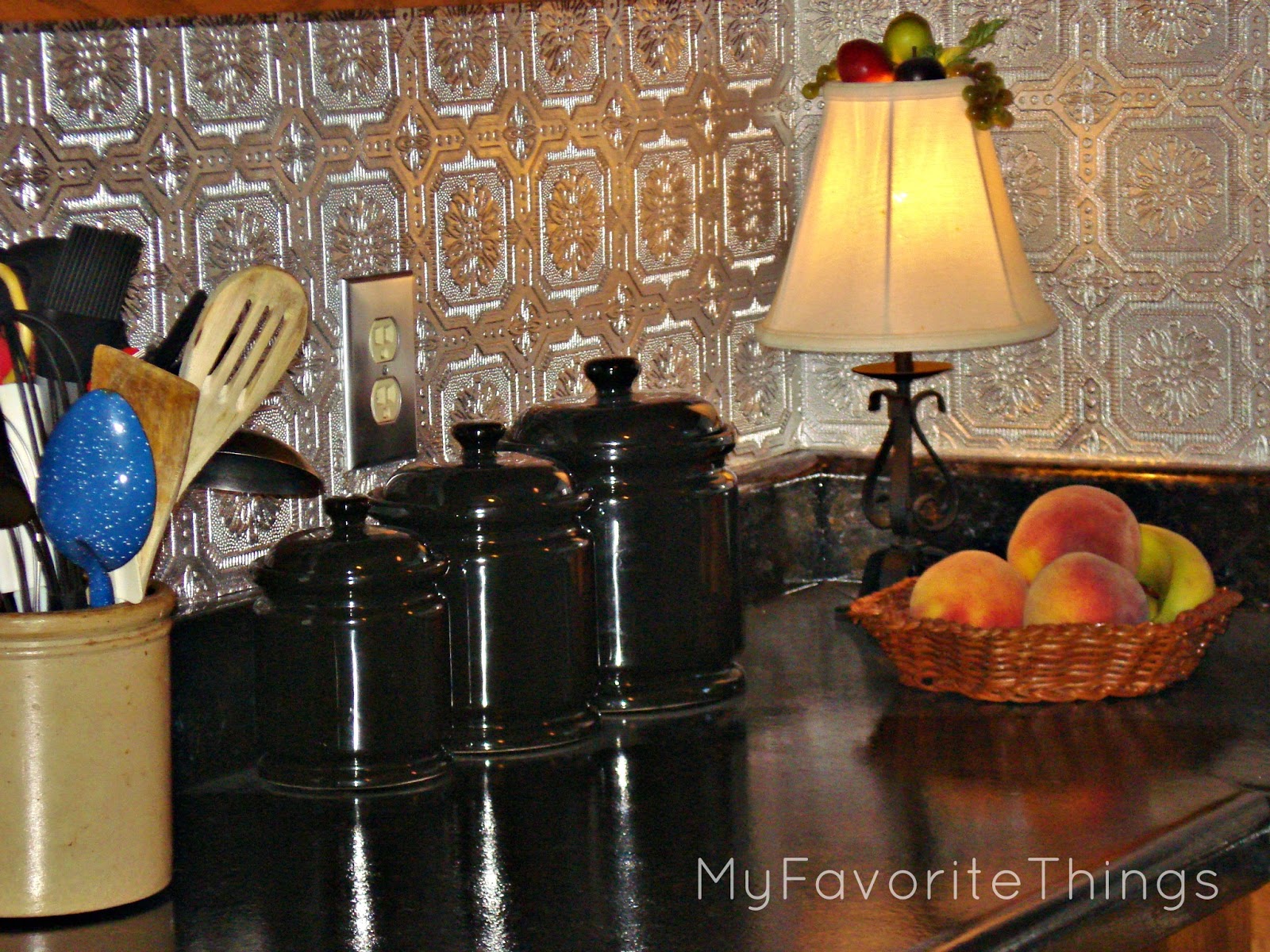 My Favorite Things "Punched Tin" Backsplash