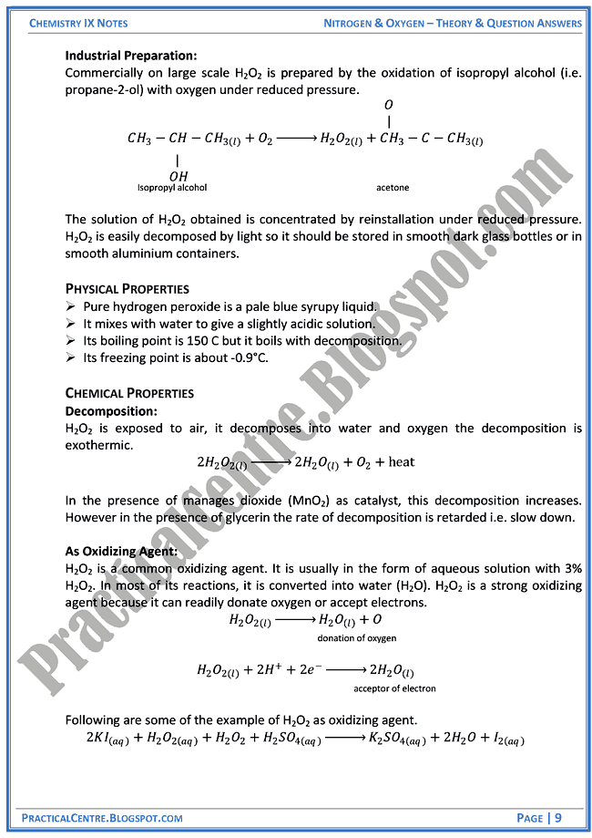 nitrogen-and-oxygen-theory-and-question-answers-chemistry-ix