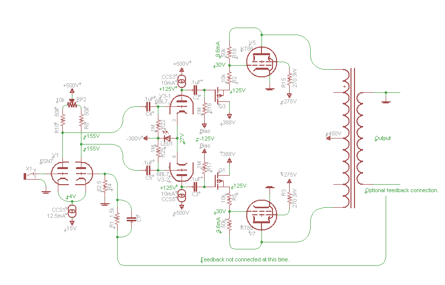 Push Pull Tube Amplifier Design
