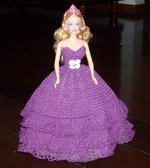 vestidos de barbie tejidos