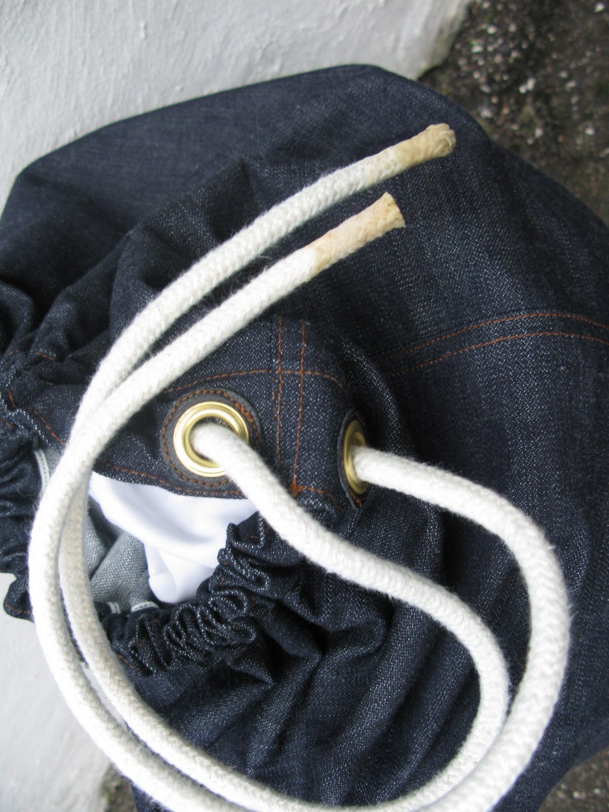 After the Denim Crafts Selvage Denim Laundry Bag