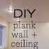 Kitchen Chronicles: Finished plank ceiling & wall