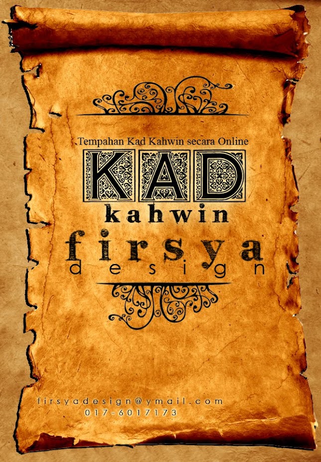 simple KAD KAHWIN by Firsya Design