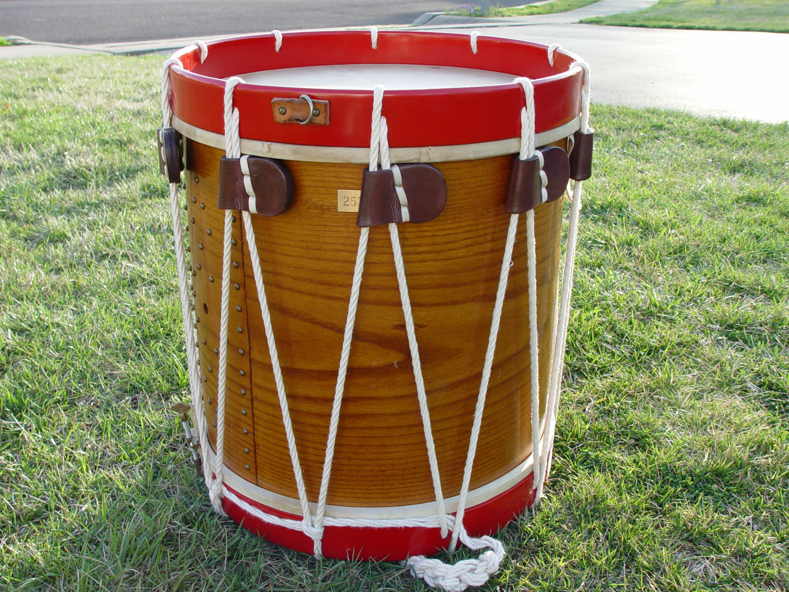 Field Drums (a/k/a Field of Drums) Cooperman Drum, Painted, with Sticks and Sling
