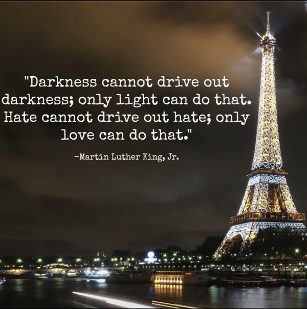 Martin Luther King Jr Quote Paris Terrorist Attacks