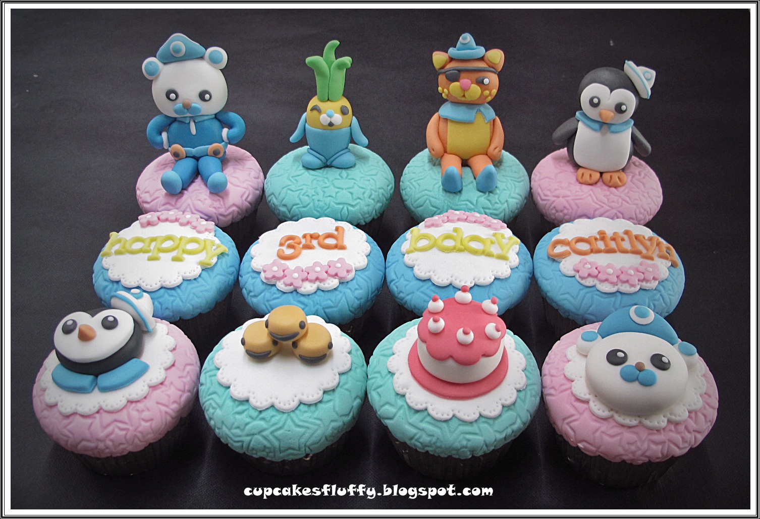 FluffyCuppy octonauts birthday cupcakes