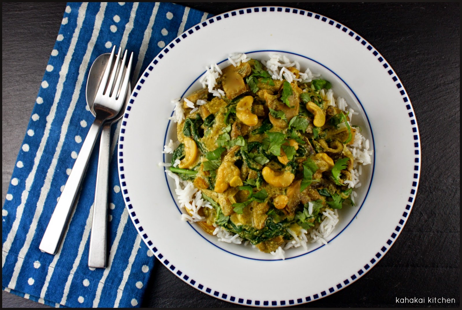 Kahakai Kitchen Mushroom and Spinach Korma MeatFree, SpiceFilled, Creamy Comfort Food