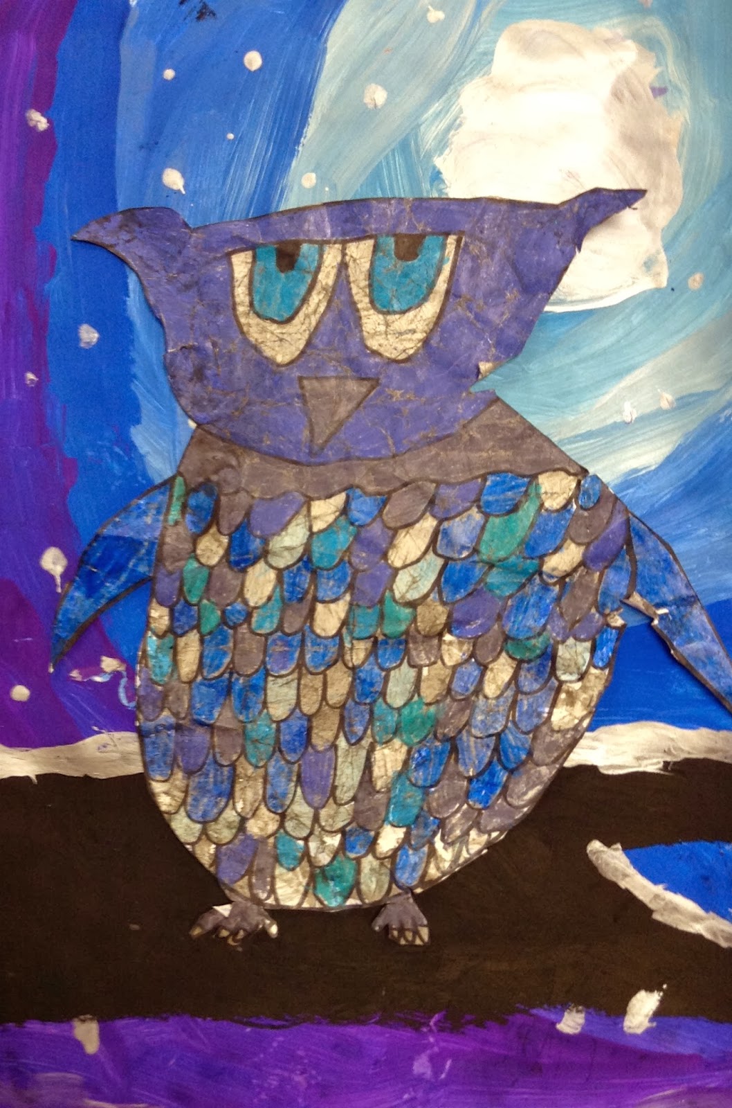 Art. Eat. Tie Dye. Repeat. 3rd Grade Owl Batik