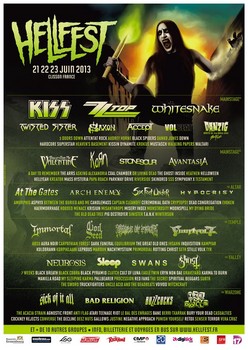 El Sonisphere 2013 se celebrar en Madrid y Barcelona. Hellfest+cartel